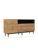 ABRIHOME Sideboard Modell mit Holzoptik 160x35 cm mit 3 Türen