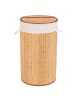Wenko Bambus-Wäschekorb, 55 l in Beige, (B) 35 x (H) 60 x (L) 35 cm