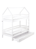 Beliani Hochbett GIRGOLS in Weiß - (W) 98 x (H) 211 x (L) 208 cm