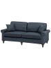 Beliani 3-tlg 3-Sitzer Sofa OTRA in Grau/Braun