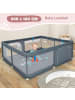 COSTWAY Laufgitter 200 x 180cm in Schwarz