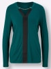 creation L Langarmshirt in petrol