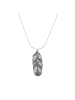 Alexander York Kette mit Anhänger FEDER in 925 Sterling Silber, 2-tlg.