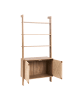 Beliani Bücherregal BONDI in Braun - (W) 85 x (H) 181 x (L) 35 cm