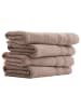 UNCOVER BY SCHIESSER Frottier-4er-Set: Handtücher Brooklyn in Taupe
