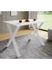 VCM  Premium Holz Esstisch Küchentisch Xona X 110x80 in Weiß / Weiß