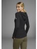 Kangaroos Kapuzenpullover in schwarz-anthrazit-meliert