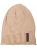 styleBREAKER Feinstrick Beanie Mütze in Hellbraun