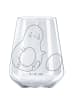Mr. & Mrs. Panda Rotwein Glas Avocado Kern rollt ohne Spruch in Transparent