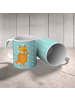 Mr. & Mrs. Panda Kaffeetasse Fuchs Lord ohne Spruch in Türkis Pastell