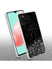 cadorabo Hülle für Samsung Galaxy A41 Glitter in Schwarz mit Glitter