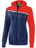 erima 5-C Trainingsjacke mit Kapuze in new navy/rot/weiss