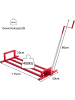 COSTWAY Rasentraktorheber bis zu 400kg in Rot