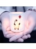 Mr. & Mrs. Panda Windlicht Glas Pinguin Luftballon ohne Spruch in Transparent