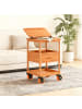 relaxdays 4 x Lenkrollen in Schwarz/ Orange - 75 mm