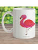 Mr. & Mrs. Panda Mehrwegbecher Flamingo Classic ohne Spruch in Weiß