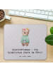 Mr. & Mrs. Panda Maus Pad Sekretärin Chefin mit Spruch in Grau Pastell