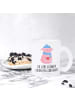 Mr. & Mrs. Panda Henkeltasse Schwein Glühwein mit Spruch in Transparent