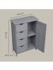 VASAGLE Badezimmerschrank Sofie in Mystisches grau - (B)30 x (H)82 x (T)55 cm