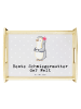 Mr. & Mrs. Panda Servier Tablett Pinguin Beste Schwiegermutter d... in Grau Pastell