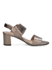 Caprice Sandalen in Braun/Gold