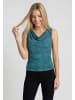 myMo Women Top in aqua black
