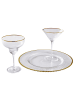Butlers Martiniglas GOLDEN TWENTIES 4er-Set in Durchsichtig