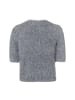 Someday Kurzarmpullover Tooni in grau silber - 0001