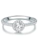 Trilani Ring aus Sterling Silber mit Zirkonia in silber
