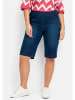 sheego Schmale Jeans-Bermudas in dark blue Denim