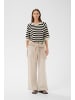 InWear Langarm MADIEIW Tight fit in BLACK / WHISPER WHITE STRIPE