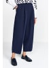 Rich & Royal Wide Leg Pleated Pants in Midnight Blue