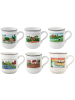 Villeroy & Boch 6er Set Kaffeebecher Kollektion Design Naif 300 ml in bunt