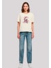 F4NT4STIC Ladies Everyday Tee Anti Valentinstag LOVE is in the air in Whitesand