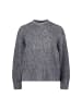 Zero  Strickpullover mit Flaum in Middle Grey Melange