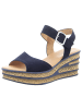 Gabor Keilsandalette in blau