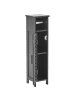 Beliani Badezimmerschrank OLATHE in Schwarz - (W) 18 x (H) 72 x (L) 17 cm