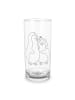 Mr. & Mrs. Panda Wasserglas Pinguine Einschlafen ohne Spruch in Transparent