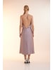 Unique Cocktailkleid Luxe Slip Dress Midi in Cloud