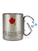 Mr. & Mrs. Panda Tasse Blume Mohnblume mit Spruch in Silber