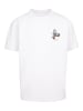 F4NT4STIC Heavy Oversize T-Shirt Tom And Jerry Pocket Frankenstein Tom in weiß