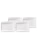 Villeroy & Boch 4er Set Frühstücksteller NewWave 26 x 20 cm weiß in weiß