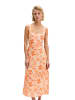Marc O'Polo Cut-Out-Leinenkleid shaped in Medium Orange