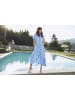 Aniston CASUAL Wickelkleid in blau-weiß