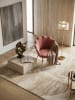 KADIMA DESIGN Esszimmerstuhl: Skandinavisches Design, Samtbezug, goldene Metallbeine in Rosa