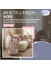 Coemo Beistelltisch Kosi mit Canvas Korb - Metallgestell mit Stoffkorb in Pink