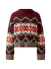 Oui Pullover in dk red taupe