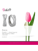 BALIA Silber 925 Damen Creolen X-Form Ohrring ca. 1,5cm