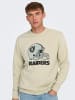 Only&Sons Rundhals Sweatshirt Eagles / Raiders NFL Weiches Langarm Pullover in Beige-2