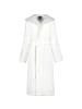 Cawö Cawö Bademäntel Damen Kapuze Classic 4345 weiß-silber - 607 in weiß-silber - 607